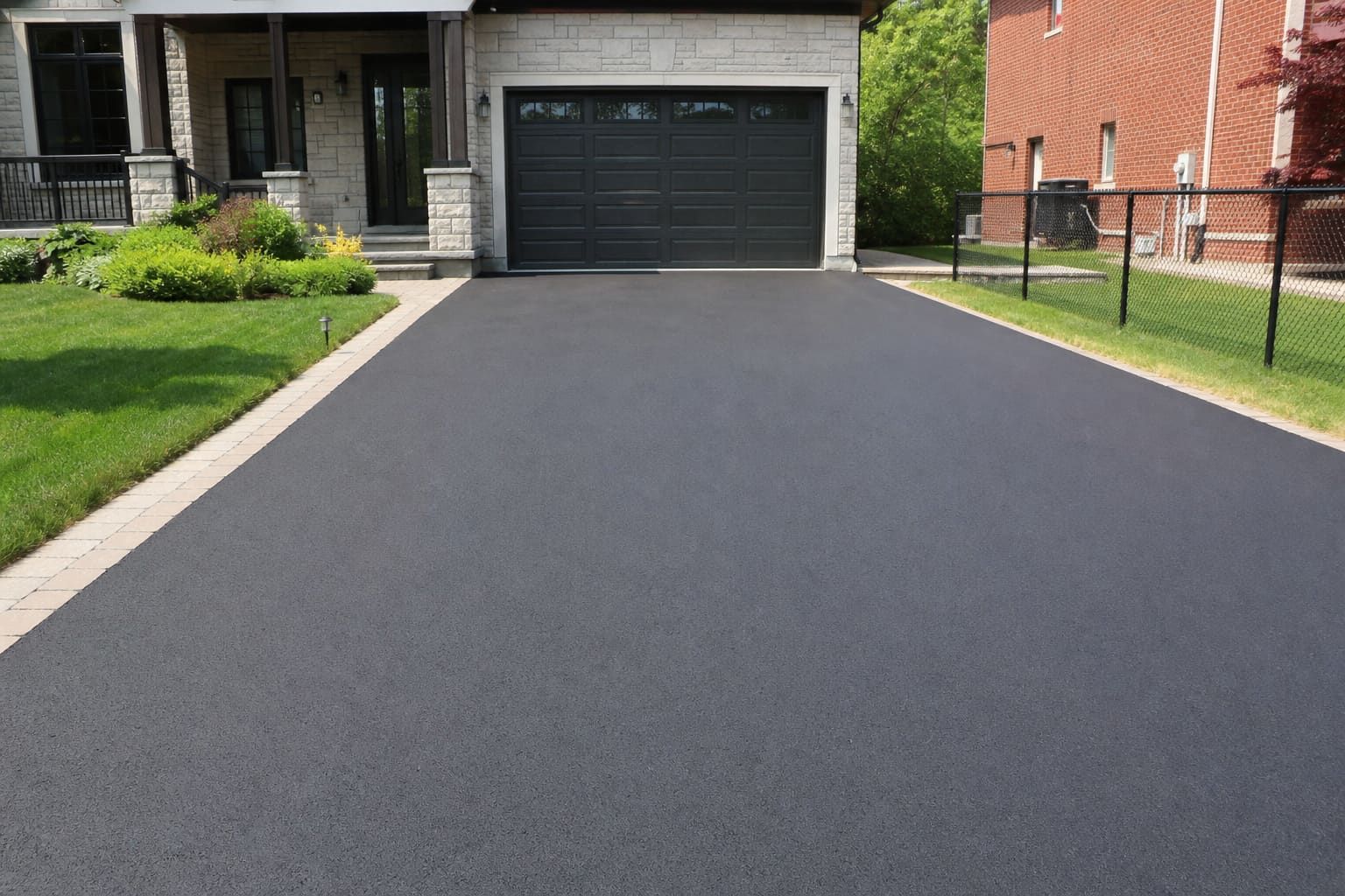 Asphalt paving project near Scarborough